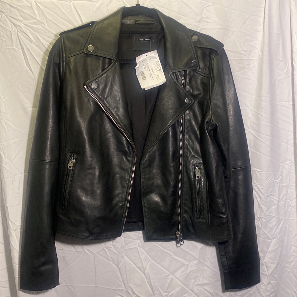 Lucky Brand Leather Jacket - original ticket price $449.00